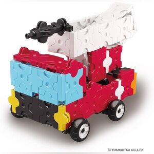 Made in JAPAN LaQ Hamacron Constructor 4 Fire Truck Toy Model Building Kits
